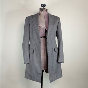 Le Cheval Ltd woman’s coat Gray Tailored Blazer with Notched Lapels